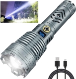 Zavuxo High Lumens Rechargeable LED Flashlight $32.04