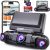 Enlik 2K+1080p 4-Channel 360 Front & Rear Dash Cam