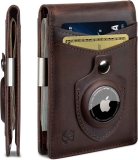 Slim Leather RFID Blocking AirTag Wallet