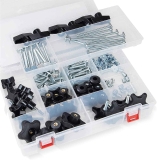 Powertec 128-Piece Set T Track Knob Kit