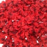 Dark-Red Silk Rose Petals 2200pc Set