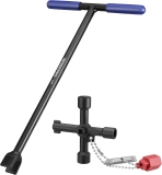 WorkPro 17″ Water Meter Key w/ 4-Way Utility Key