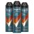 Degree Men’s Advanced 72-Hour Antiperspirant Deodorant Dry Spray 3-Pack