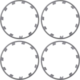Stellen Tec 21″ Model Y Gunmetal Rim Protector 4-Pack