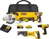 DeWalt 20V Max Cordless 5-Tool Combo Kit
