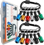 12-Piece 1/4 Socket Hex Shank Screwdriver Bit Holder