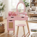 Kids Vanity Table and Chair Set