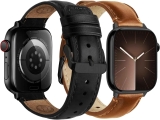 Fullmosa Leather Band for Apple Watch 2-Pack