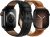Fullmosa Leather Band for Apple Watch 2-Pack