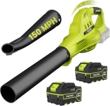 Pulituo 150MPH Cordless Leaf Blower with 2 Batteries