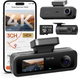 70mai 4K 3-Channel Dash Cam w/ GPS