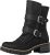 Globalwin Lace Up Mid Calf Metallic Boots