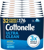 Cottonelle Ultra Clean Toilet Paper Family Mega Roll 32-Pack