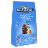 Ghirardelli Dark Chocolate Sea Salt Caramel Snowmen 5.8-oz. Bag