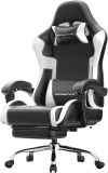 Dowinx Massage Ergonomic Gaming Chair w/ Footrest