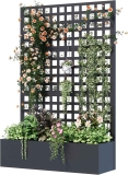 71″x 47″ Metal Planter Box with Trellis