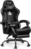 N-Gen Gaming Video Gaming Chair with Footrest