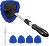 AstroAI Windshield Cleaner Tool with Microfiber Pads 4-Pack