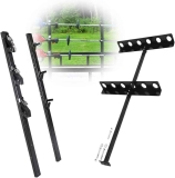 3-Place Lockable Weedeater Trimmer Rack and 6-Holes Hand Tool Rack
