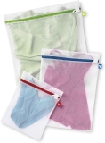 Whitmor Zippered Mesh Wash Bags 3-Piece Set