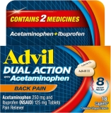 Advil Dual Action Back Pain 18-Count Caplets