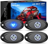 Nilight 4-Piece LED Rock Light Pods
