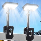 Thumok Clip-On Solar Motion Sensor Fence Lights 2-Pack