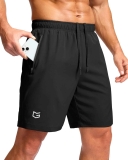G Gradual Men’s Quick-Dry Athletic Running Shorts with Zipper Pockets