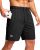 G Gradual Men’s Quick-Dry Athletic Running Shorts with Zipper Pockets