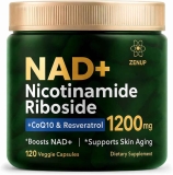 ZenUP NAD Supplement Nicotinamide Riboside Malate with CoQ10 120 Veggie Capsules 60 Servings