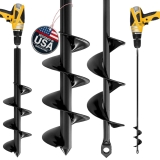 K-Brands 3.5″ and 1.5″ Auger Bit Set for Planting