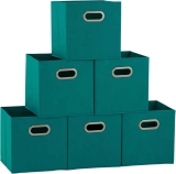Household Essentials Foldable Fabric Storage Bin 6-Pack