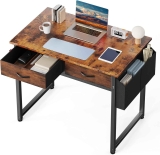 DUMOS 32″ Home Office Computer Desk w/ Drawers