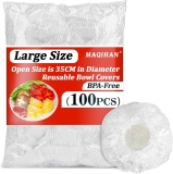 Maqihan Reusable Elastic Bowl Covers 100-Pack