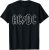 AC/DC Men’s Jagged Logo Classic Rock Band T-Shirt