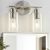 Seable 2-Light Brushed Nickel Vanity Lights