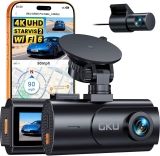 GKU 4K Front and Rear Dual Dash Cam