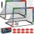 VAVOSPORT Kids Pop-Up Soccer Goals 2-Pack Set