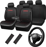 Car Pass Leather Car Seat Cover Set