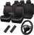 Car Pass Leather Car Seat Cover Set