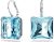 Swarovski Millenia Blue Crystal Earrings
