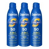 Coppertone Sport SPF 50 Sunscreen Spray 3-Pack