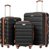 Coolife Luggage 3-Piece Suitcase Set w/ TSA Locks