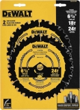 DeWalt 18- and 24-Tooth Circular Saw Blade Set