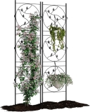 Garvee 21″ x72″ Metal Garden Trellis Panel 2-Pack