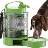 Portable Dog Water Bowl Dispenser w/ Pull-Out Bowl