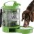 Portable Dog Water Bowl Dispenser w/ Pull-Out Bowl