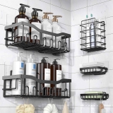 5-Piece Adhesive Shower Caddy Set