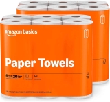 Amazon Basics 2-Ply Flex-Sheets Paper Towels 12-Pack