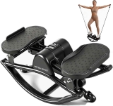 Rocking Lateral Stepper with Resistance Bands